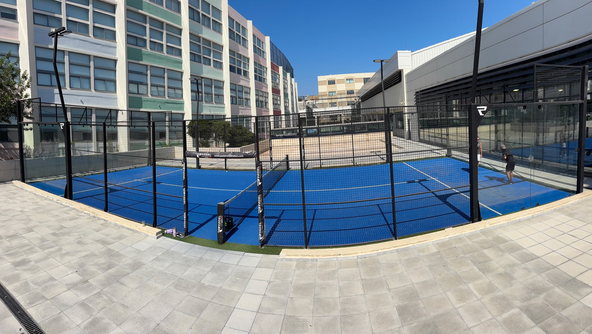 Padel court at the Gozo Indoor Sports and Aquatic Pavilion, Victoria, Gozo